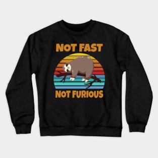 Not Fast Not Furious Sloth Crewneck Sweatshirt